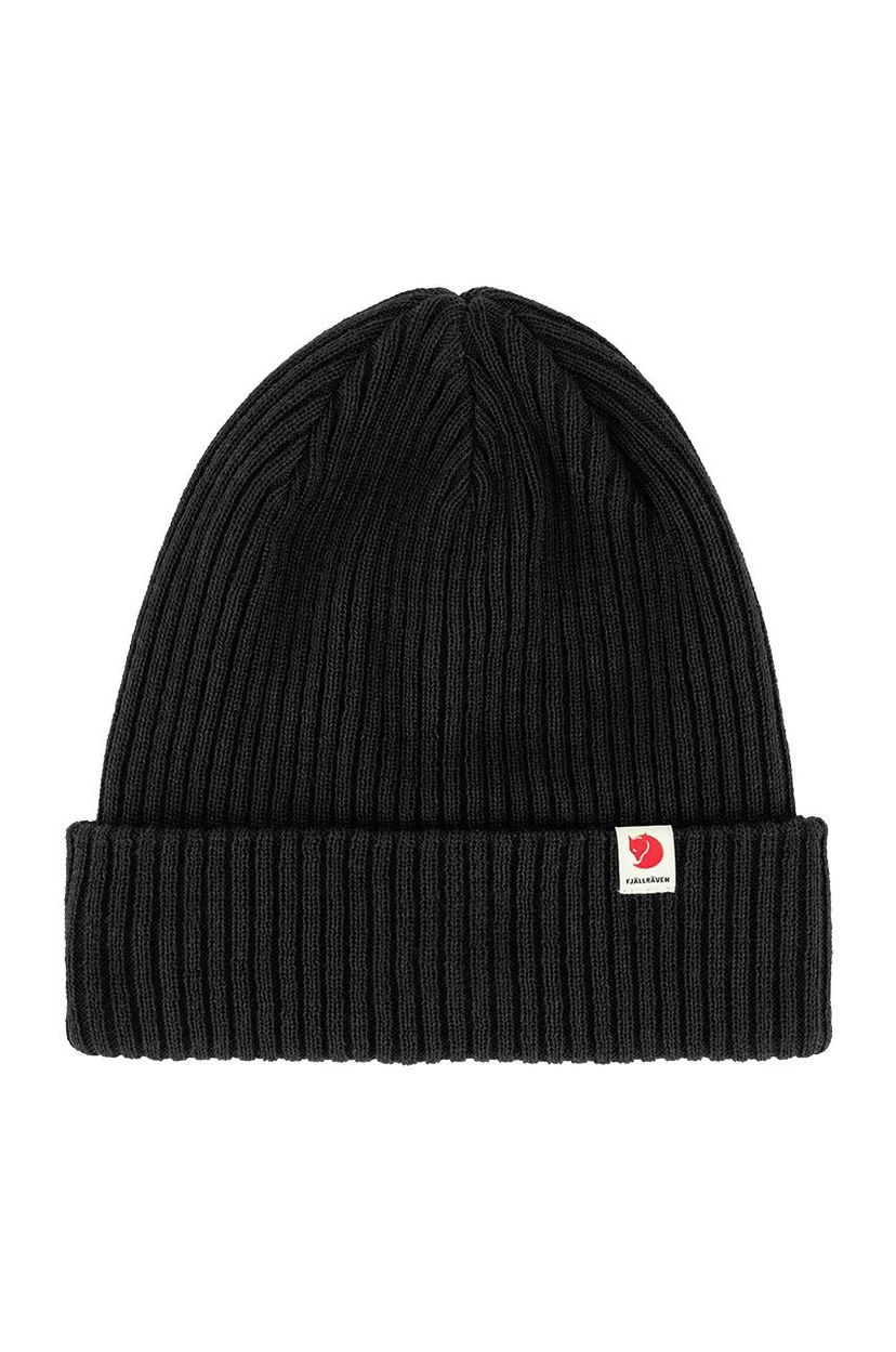 Kulicha FJÄLLRÄVEN Rib Hat Beanie Čierna | F13100184.550