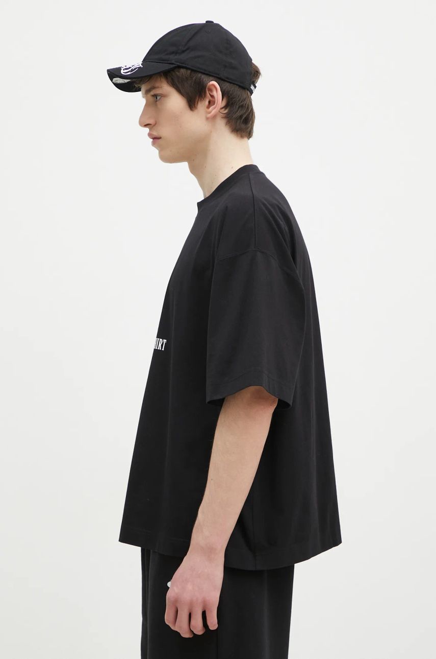 Tričko VETEMENTS 'VET' Cropped Boxy T-Shirt Čierna | UA66TR685B, 1