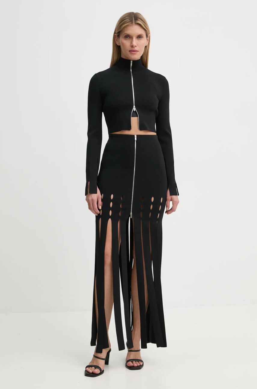 Sukňa Nanushka Cutout Bodycon Mini Skirt Čierna | NW24FWSK47000, 1
