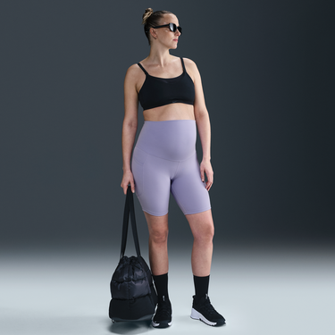 Podprsenka Nike One Maternity High-Waisted Pocket Bike Shorts 8" (M) Fialová | FN3247-533, 4