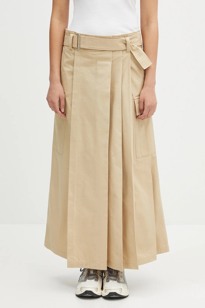 Sukňa KENZO Kenzo Maxi Pleated Skirt Béžová | FF52JU3039DL.11, 0