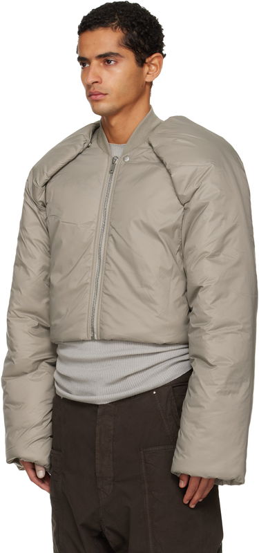 Prešívaná bunda Rick Owens Rick Owens DRKSHDW Concordians Convertible Cropped High-Neck Puffer Jacket Béžová | DU02E7777 NP, 3