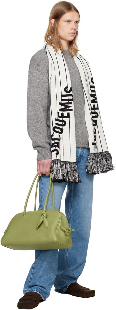 Šál Jacquemus Jacquemus 'The Liga' Knit Scarf Biela | 25E255AC758-2200, 2