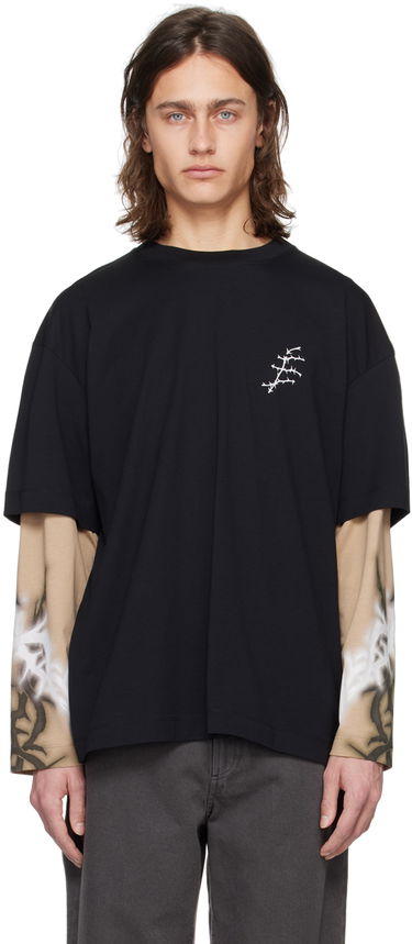 Tričko Études Études Thorns Graphic Long Sleeve T-Shirt Čierna | E24MM183A00795, 0