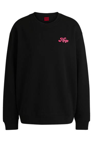 Sveter BOSS HUGO Graphic Artwork Cotton-Terry Sweatshirt Čierna | 50540925, 0