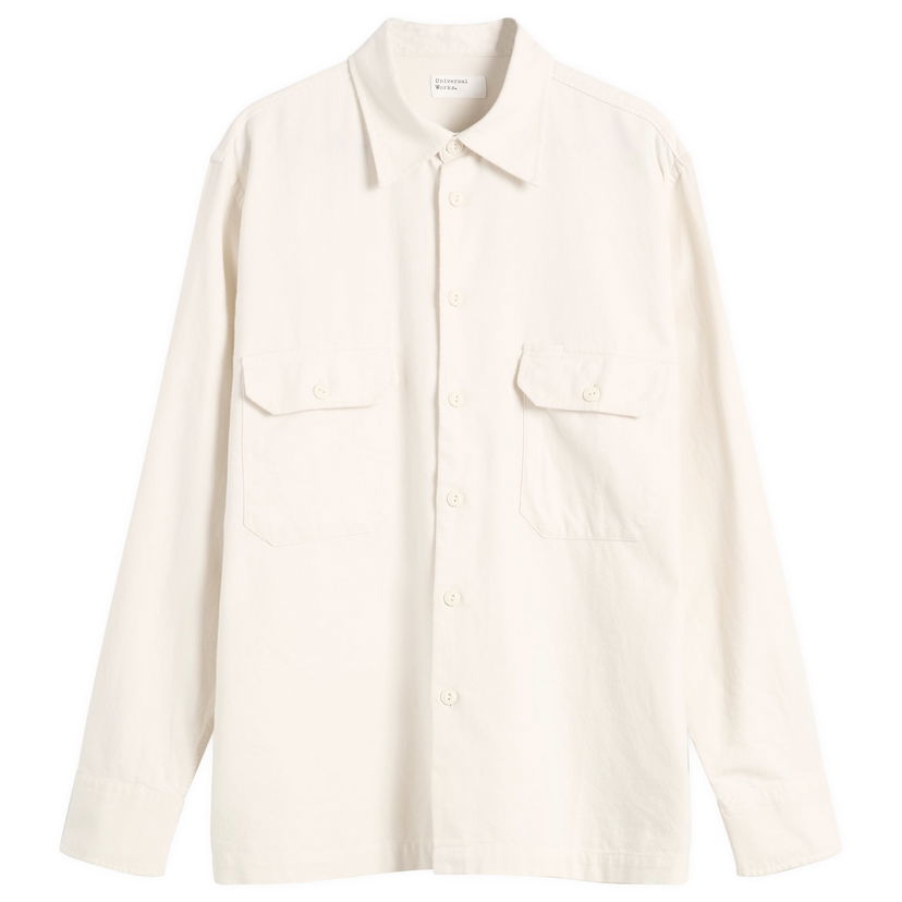 Košeľa Universal Works Sid Flannel CPO Shirt Béžová | P33063-ECR