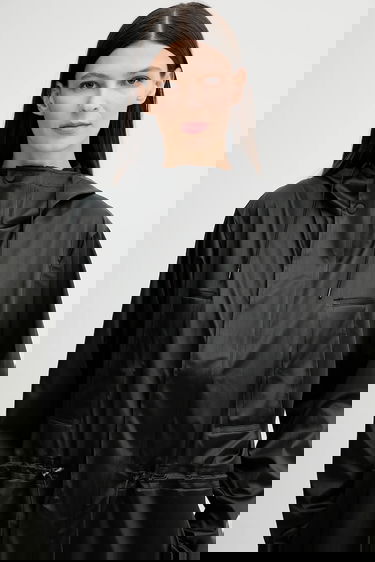 Pláštenka Rains Bold Long Hooded Rain Jacket Čierna | 12110.84, 8