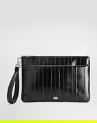 Dolce & Gabbana Eel Skin Wristlet Clutch