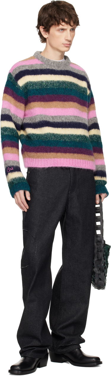 Sveter ERL Striped Alpaca Crewneck Sweater Rôznofarebný | ERL11N002, 3