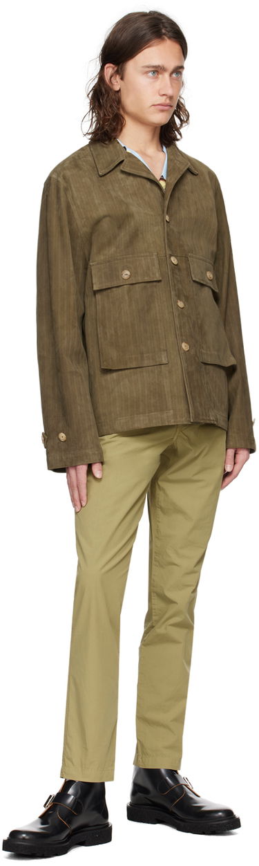 Bunda Paul Smith Paul Smith Printed Suede Jacket Zelené | M1R-840Y-M02362-62, 3