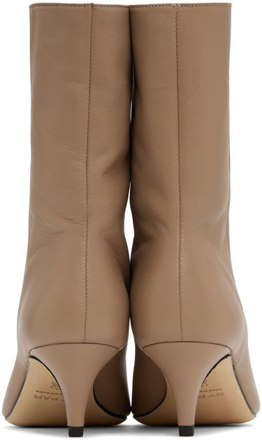 Tenisky a topánky BY FAR Lysander Leather Ankle Boots Béžová | MWFBO068LL028BG017PL, 1