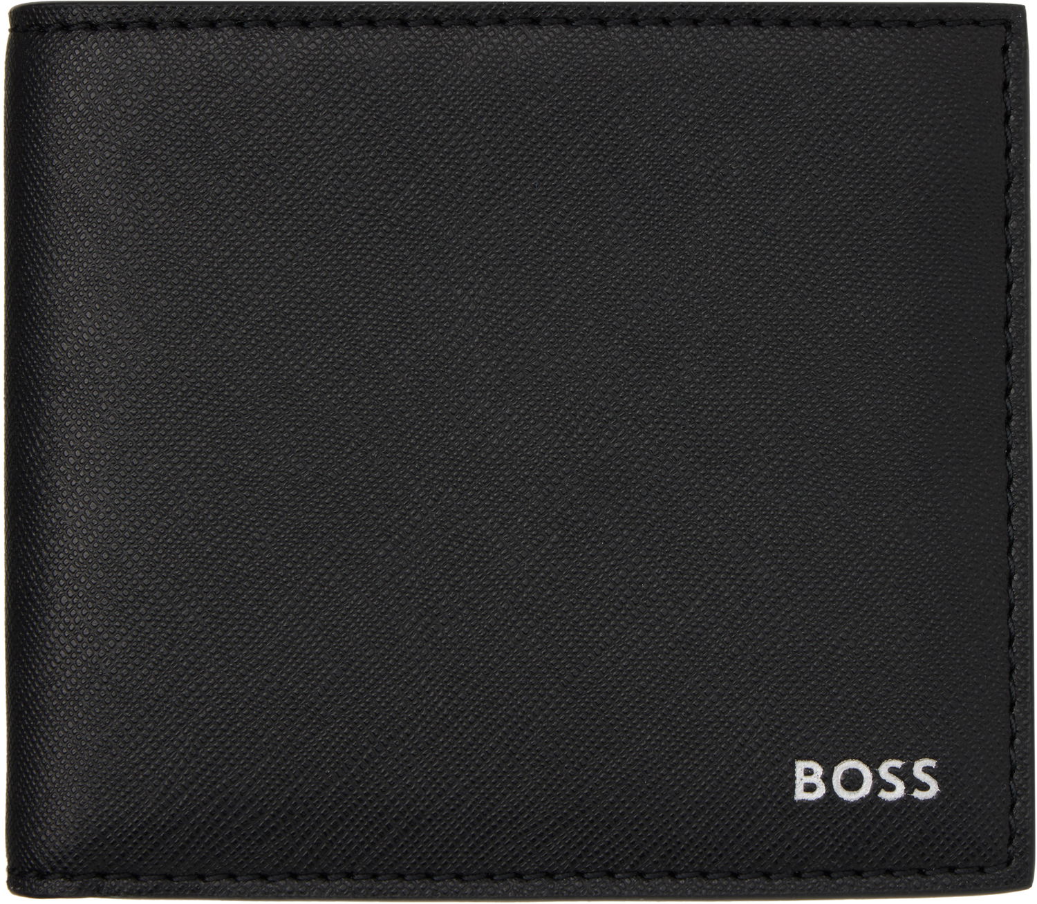 Peňaženka BOSS Saffiano Leather Wallet Čierna | 50536717, 0