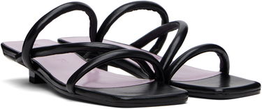 Doplnky BY FAR BY FAR Morena Nappa Leather Heeled Sandals Čierna | MWFHO015CL013BK001PL, 3