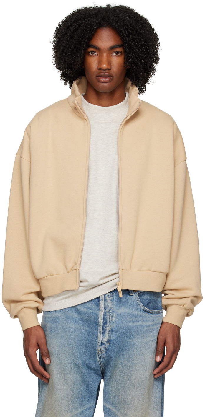 Bunda Fear of God Fear of God ESSENTIALS Full Zip Jacket Béžová | 192BT225074FW, 0