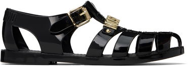 Doplnky Moschino Moschino Jelly Lettering Logo Sandals Čierna | MA16501G1M M20 000, 0