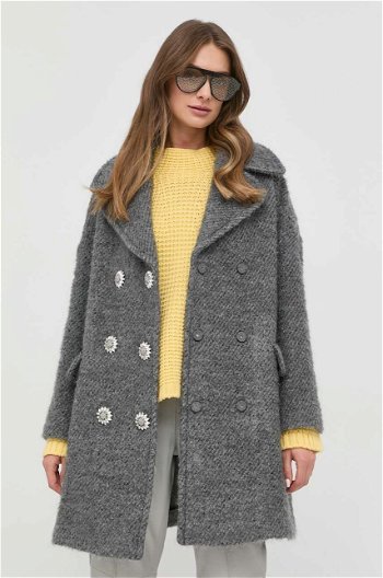 Valentino Double-Breasted Wool Coat 1R0CAF1469F
