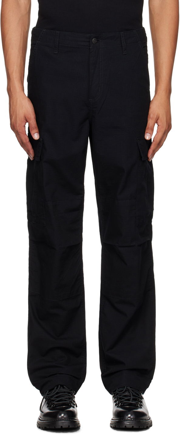 Cargo nohavice Carhartt WIP Regular Fit Cargo Pants Čierna | I032467, 0