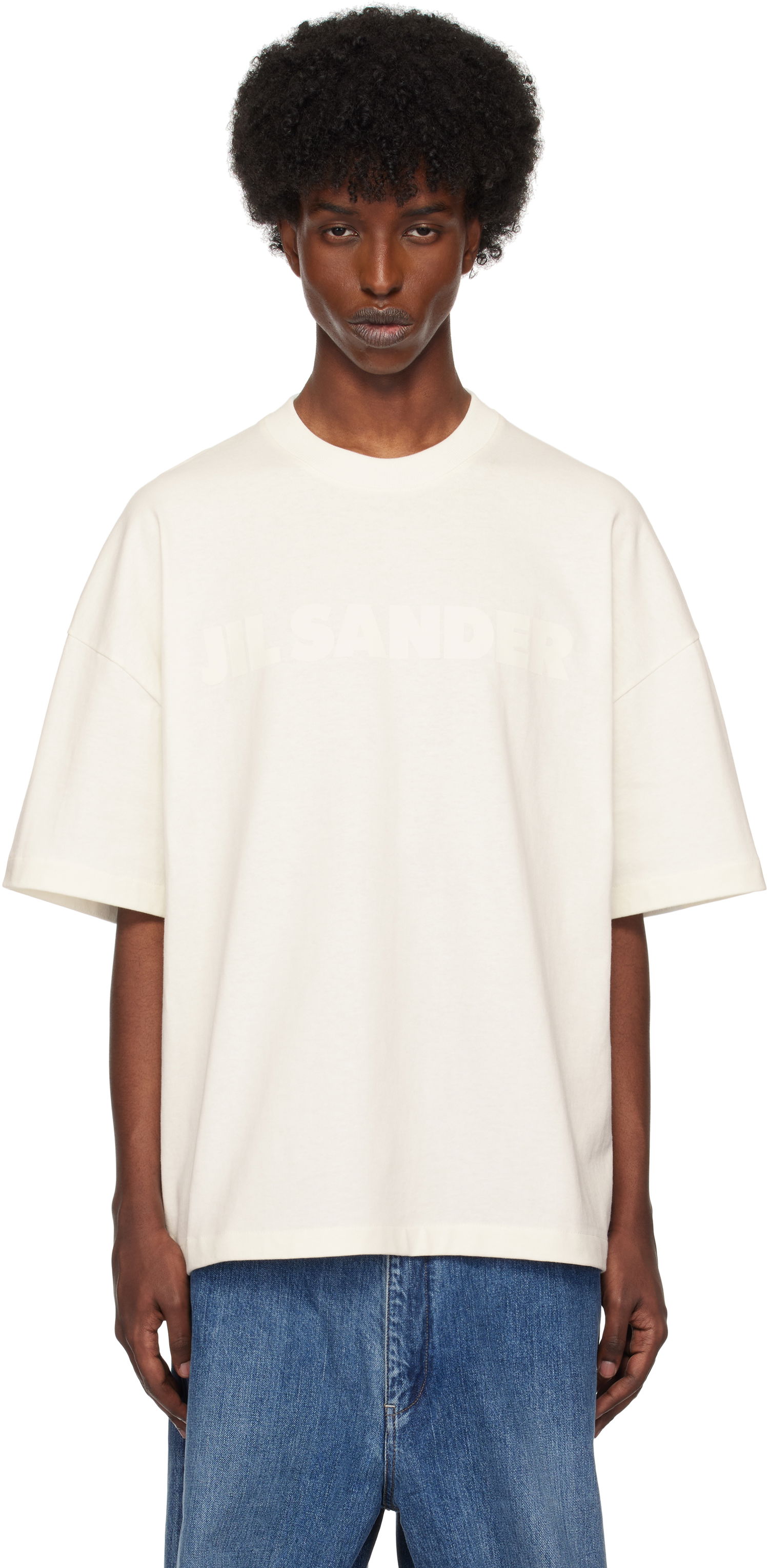 Tričko Jil Sander Logo T-Shirt Biela | J21GC0168_J20243, 0