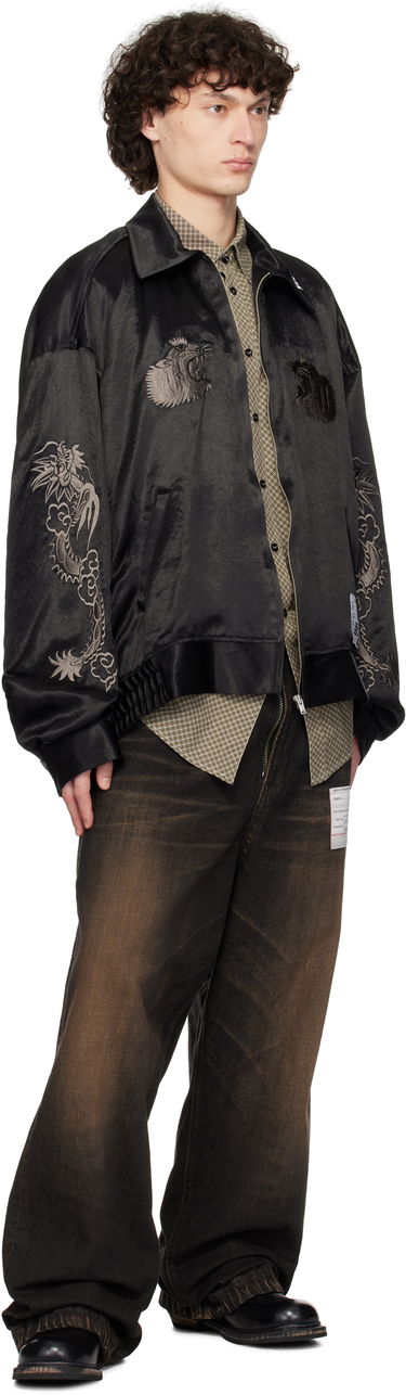 Bomber bunda Maison MIHARA YASUHIRO MIHARA YASUHIRO Collared Souvenir Jacket Čierna | J14BL144, 3