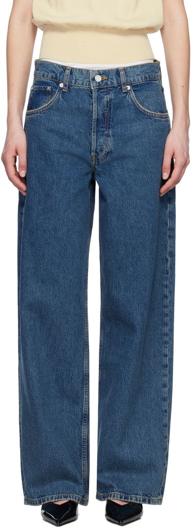 Džínsy Anine Bing Anine Bing Manon Wide Leg Jeans Modrá | A-06-10617-WHD47, 0