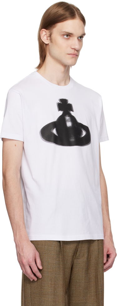Tričko Vivienne Westwood Vivienne Westwood Halftone Orb Classic T-Shirt Biela | 3G01003G-J001M-, 4
