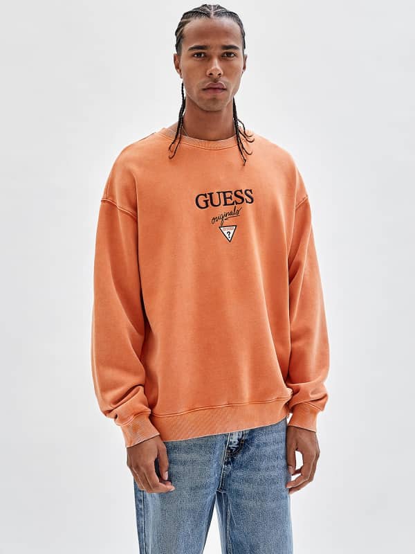 Mikina GUESS Originals Front Logo Sweatshirt Oranžová | M2BQ09K9YH1, 0