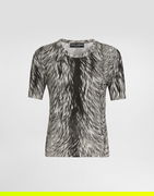 Silk Sweater Fur-print