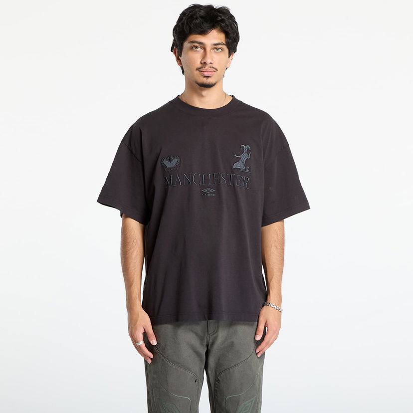 Tričko Umbro Manchester Cult Unity Embroidered Oversized T-Shirt Čierna | UBMW0397JY121 BLK0020