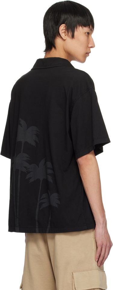 Košeľa Palm Angels Palm Angels Palm Dyed Bowling Shirt Čierna | PMGG009S25FAB0011010, 2