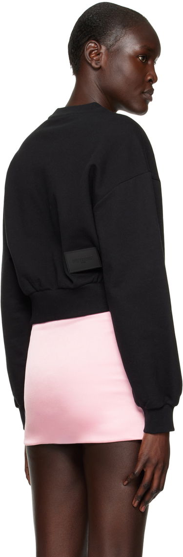 Sveter We11done We11done Cropped Sweatshirt Čierna | WD-TS3-22-860-W-BK, 2