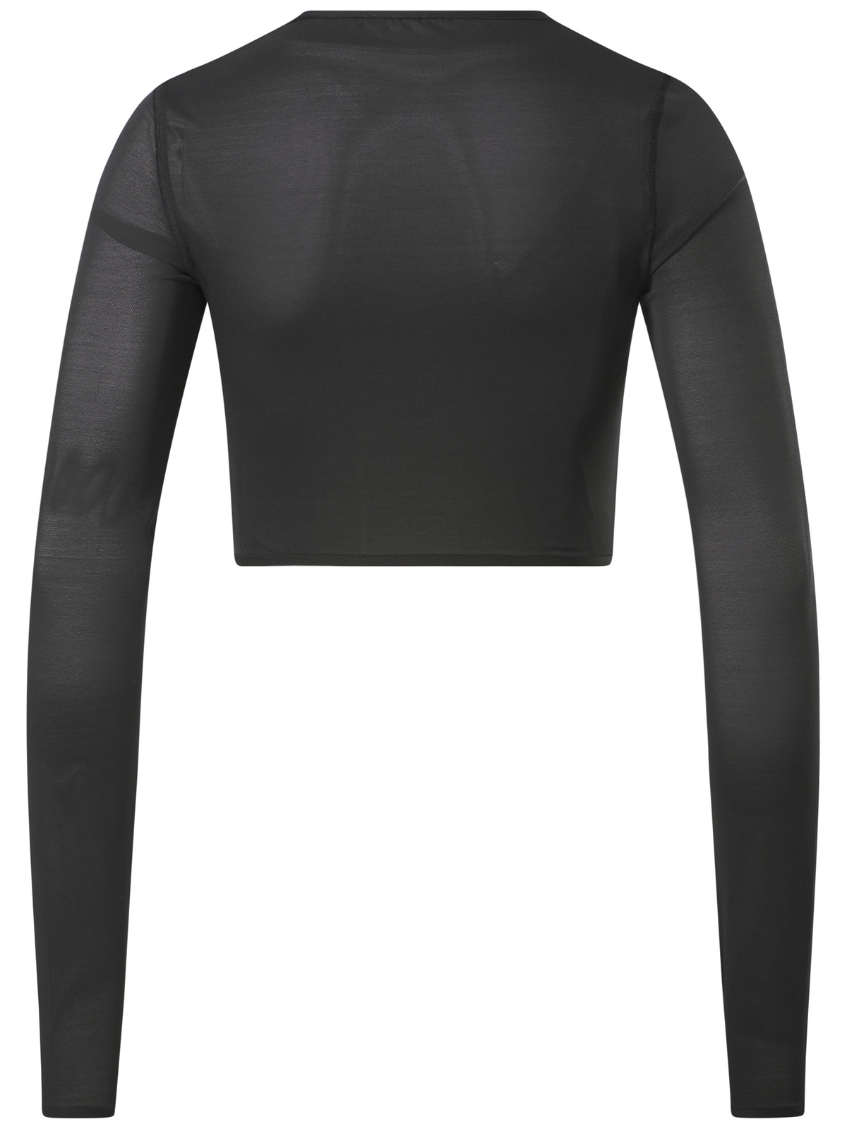 Crop Top Reebok Reebok Studio Mesh Long Sleeve Crop Top Čierna | 100075380, 1