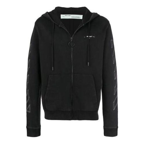 Mikina Off-White Print Hoodie Čierna | OMBB033E181920020901, 0