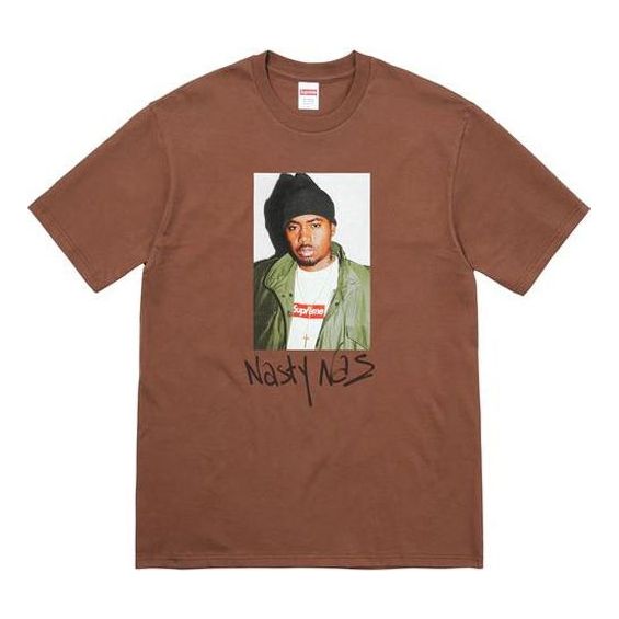 Tričko Supreme Nas Character Print T-Shirt Hnedá | SUP-FW17-0262
