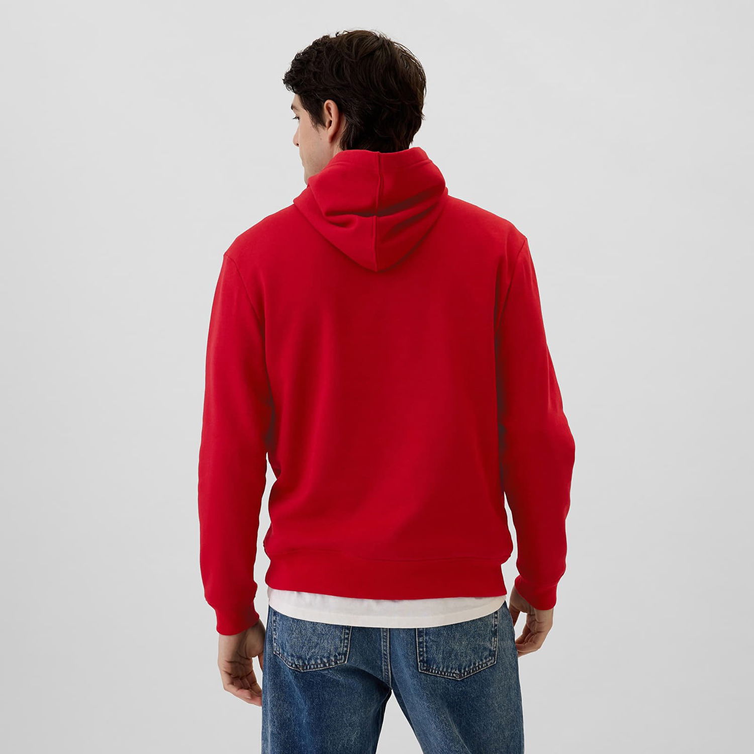 Mikina GAP GAP Logo Pullover Hoodie Červená | 738102-45, 1