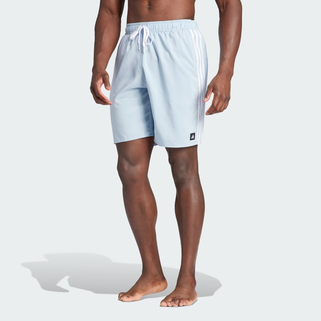 Plavky adidas Performance Sportswear 3-Stripes CLX Swim Shorts Tyrkysová | IR9428, 1
