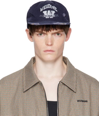 Šiltovka We11done We11done Distressed Collegiate Cap Navy | WD-AH2-25-407-U-NV, 0