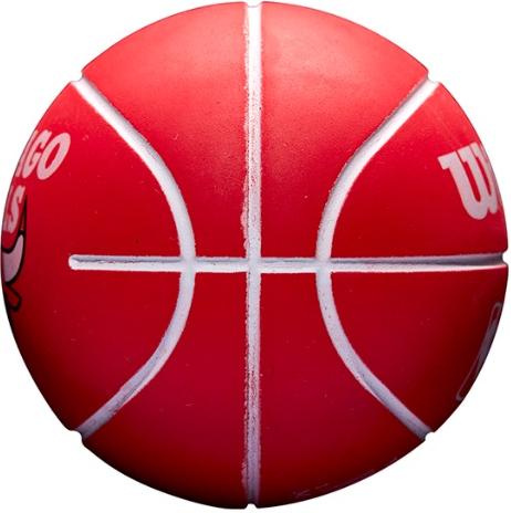 Športový doplnok Wilson Tennis Chicago Bulls NBA Dribbler Basketball Červená | wtb1100ch, 1