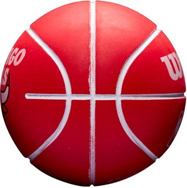 Športový doplnok Wilson Tennis Chicago Bulls NBA Dribbler Basketball Červená | wtb1100ch, 1