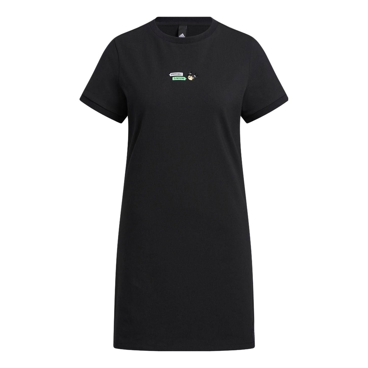 Šaty adidas Originals Black Graphic T-Shirt Dress Čierna | HY2866, 0