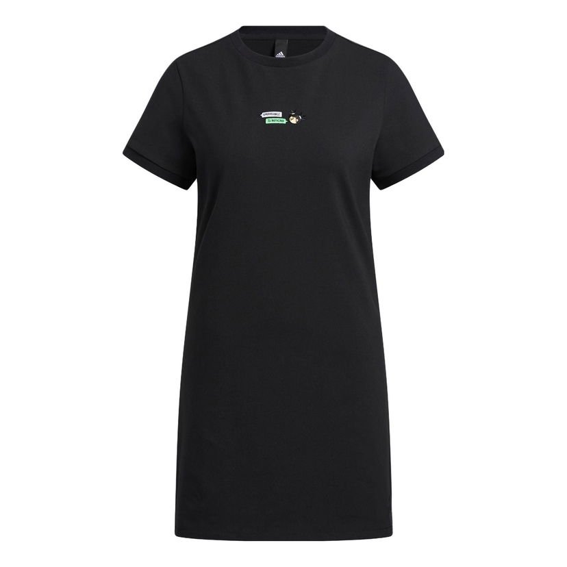 Šaty adidas Originals Black Graphic T-Shirt Dress Čierna | HY2866