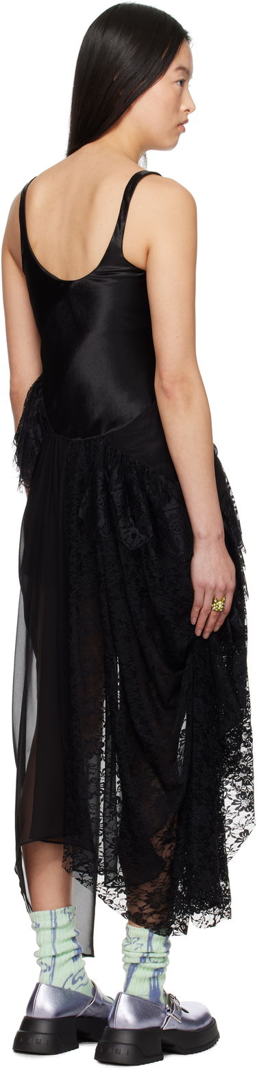 Šaty Collina Strada Collina Strada Ammi Lace-Trimmed Mini Dress Čierna | XX4026, 2