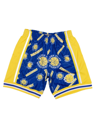 Šortky Mitchell & Ness Golden State Warriors Swingman Short Modrá | SHORBW19082-GSWPTNY