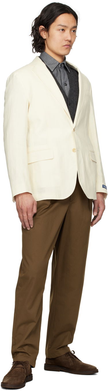 Bunda Polo by Ralph Lauren Polo Ralph Lauren Soft Tailored Linen Blazer Biela | 715793481002, 3