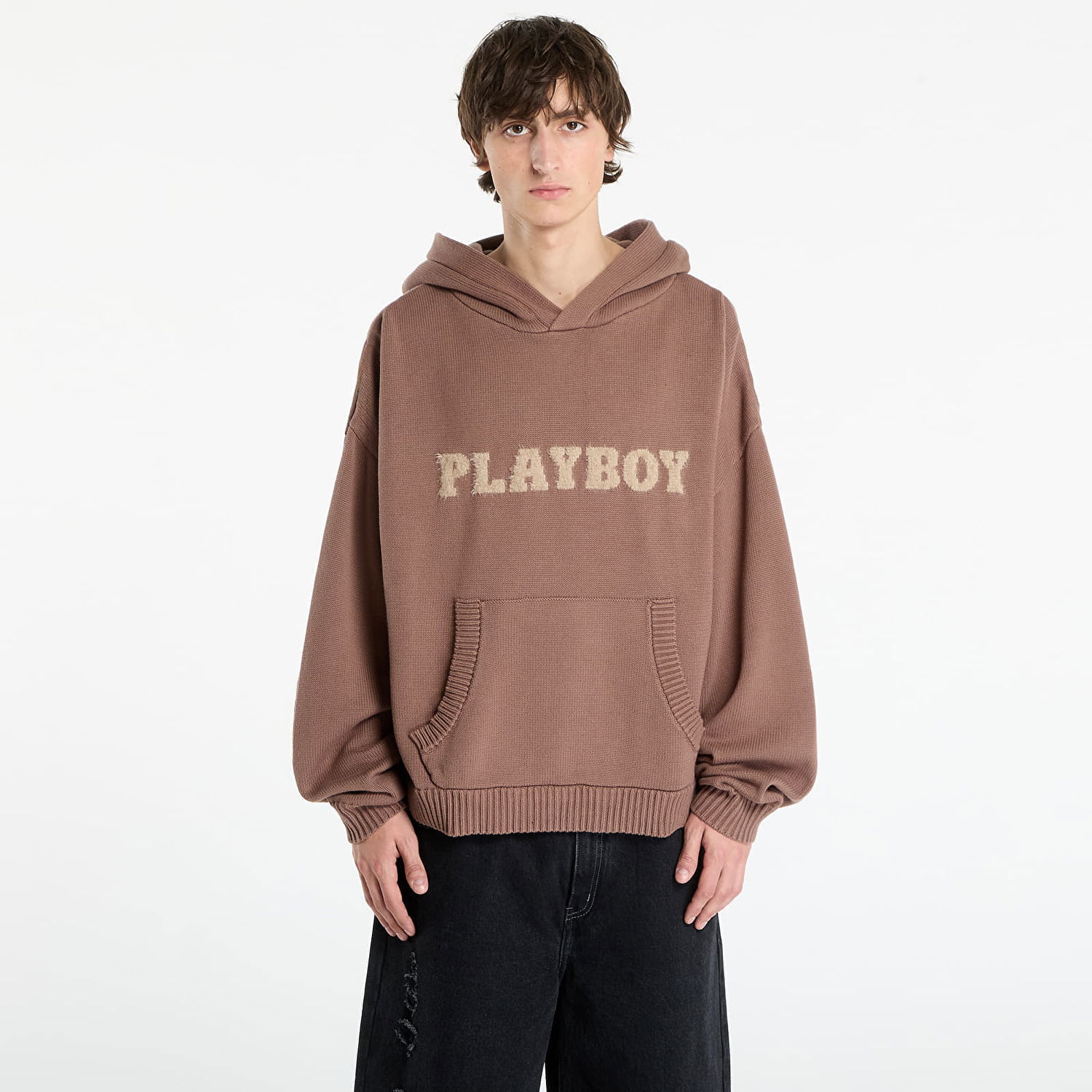 Mikina Footshop Playboy x FTSHP Sweater Hoodie UNISEX Brown Hnedá | FTSHP_518, 0