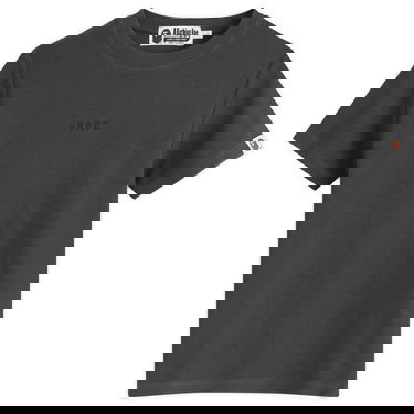Tričko BAPE Pigment Dyed Rib Tee Šedá | 001CSL302006L-BLK, 1