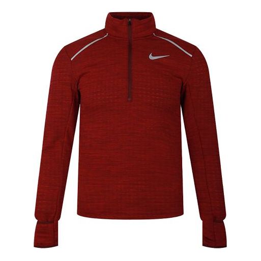 Sveter Nike Therma Element 3.0 Half-Zip Running Top Červená | BV4714-620, 0