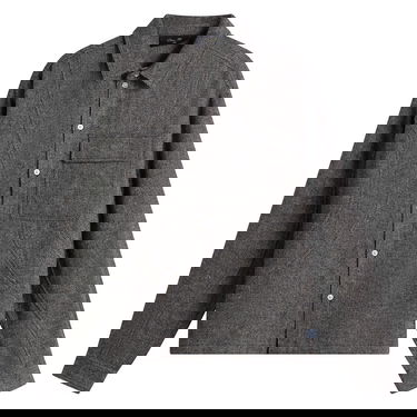 Košeľa Dime Wool Herringbone Button-Front Overshirt Šedá | DIMEHO259SIL, 1