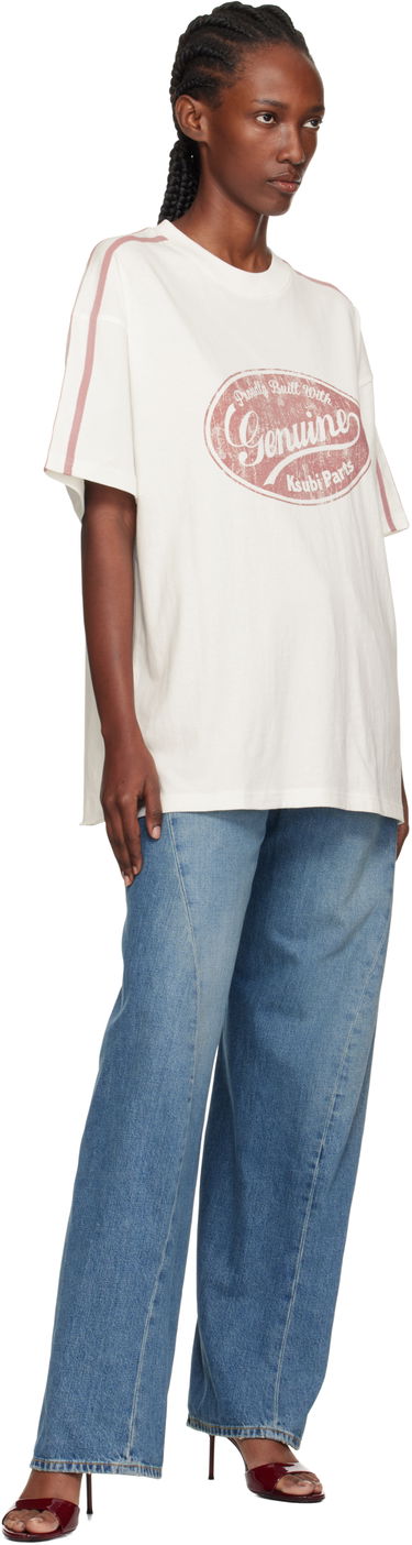 Tričko Ksubi Ksubi 'Genuine' Boyfriend Short Sleeve T-Shirt Biela | WPF25TE007, 3