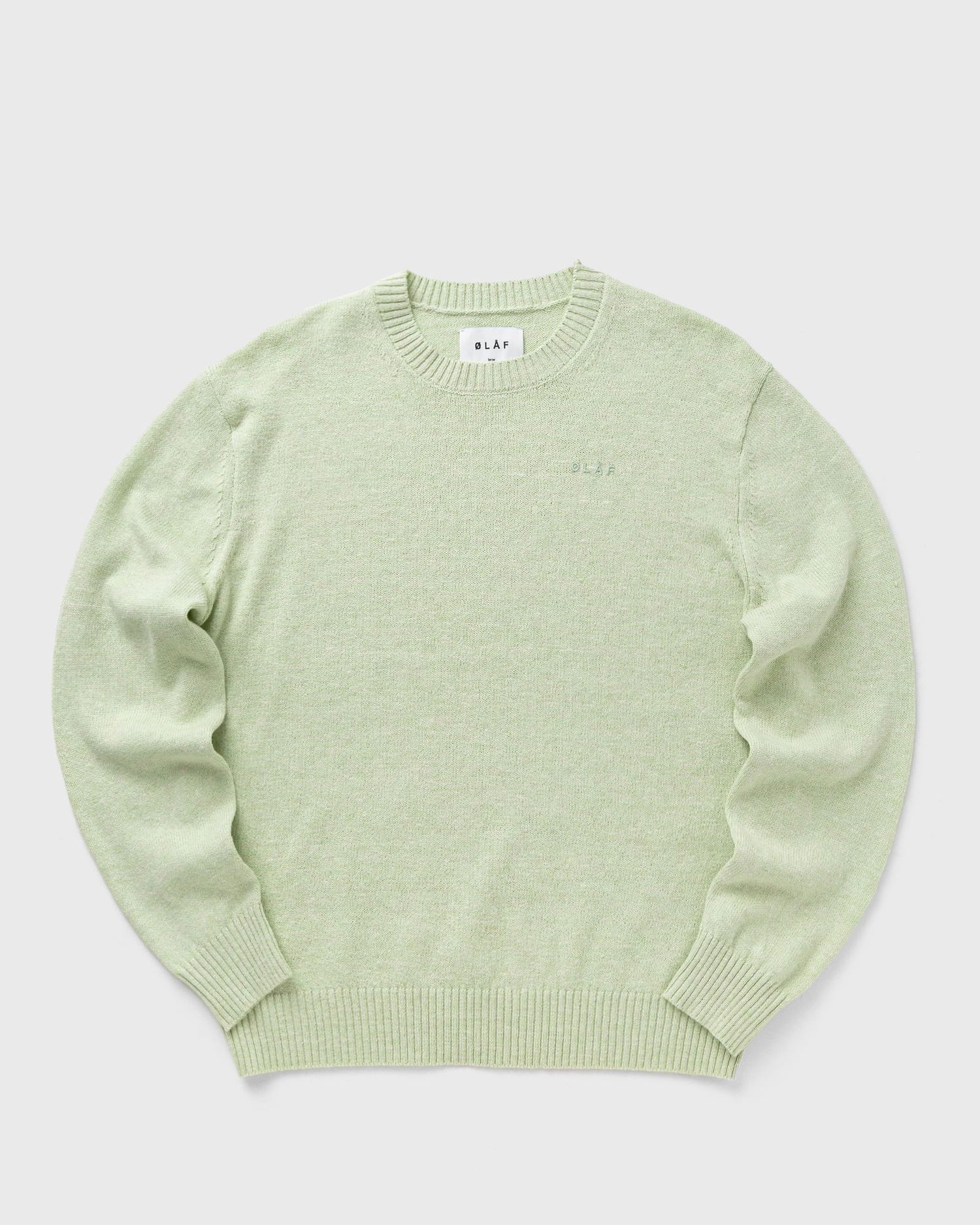 Sveter ØLÅF Olaf Essential Knit Pullover Zelené | M200701-PALE-GREEN, 0