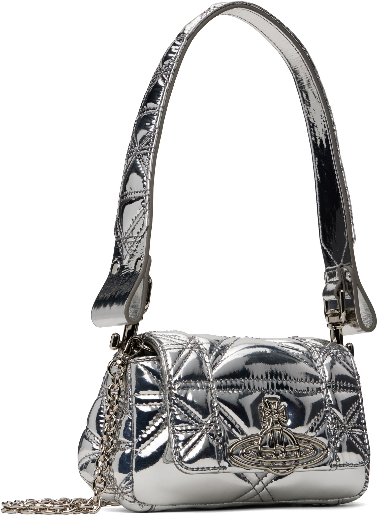 Kabelka Vivienne Westwood Vivienne Westwood Small Hazel Quilted Shoulder Bag Metalická | 4603000IW-S0024-, 1